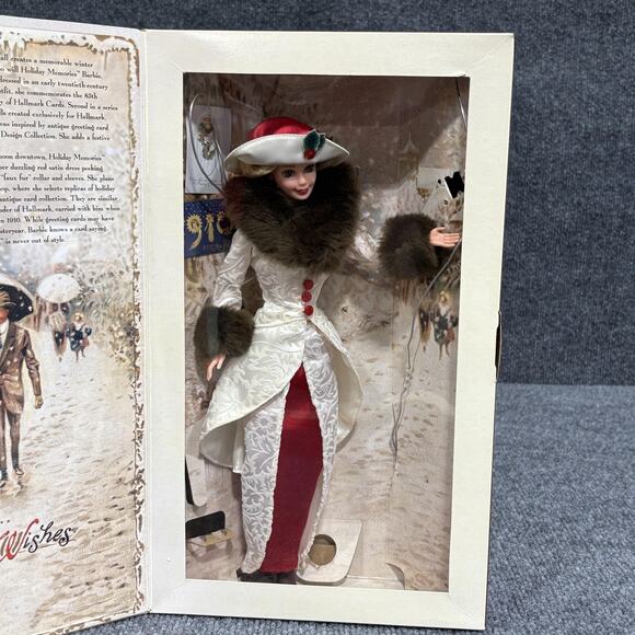 Vintage Holiday Memories Barbie Doll Hallmark Special Edition 1995 Boxed - Picture 2 of 13